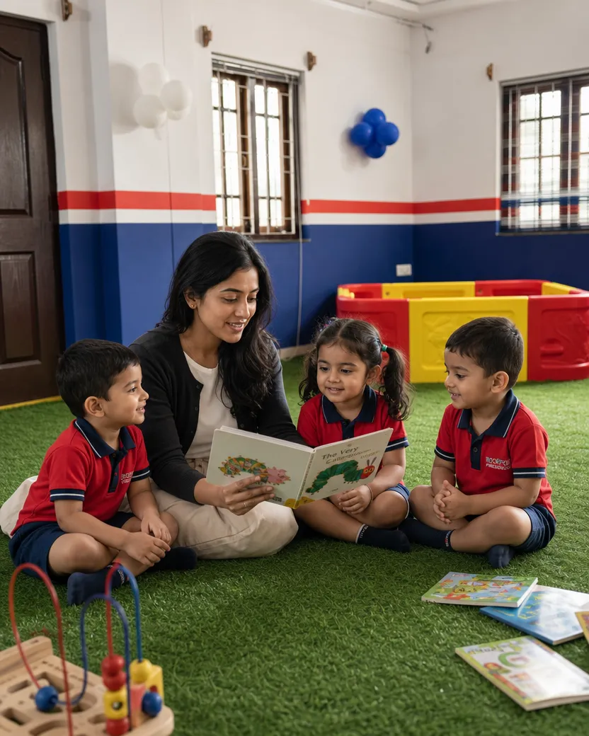 A calm preschool environment at as rao nagar
