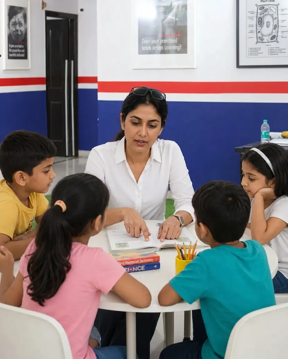 children learning all basics and are ready to step into school environment with positive mindset