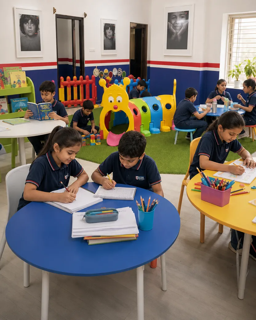 Child experiencing unstructured time at home compared to structured after-school learning environment