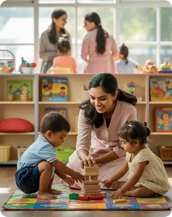 Daycare that teachers your child through playful activities