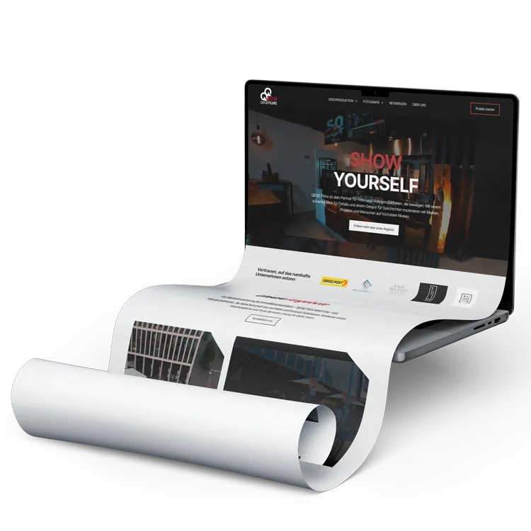 qeqefilms website mockup