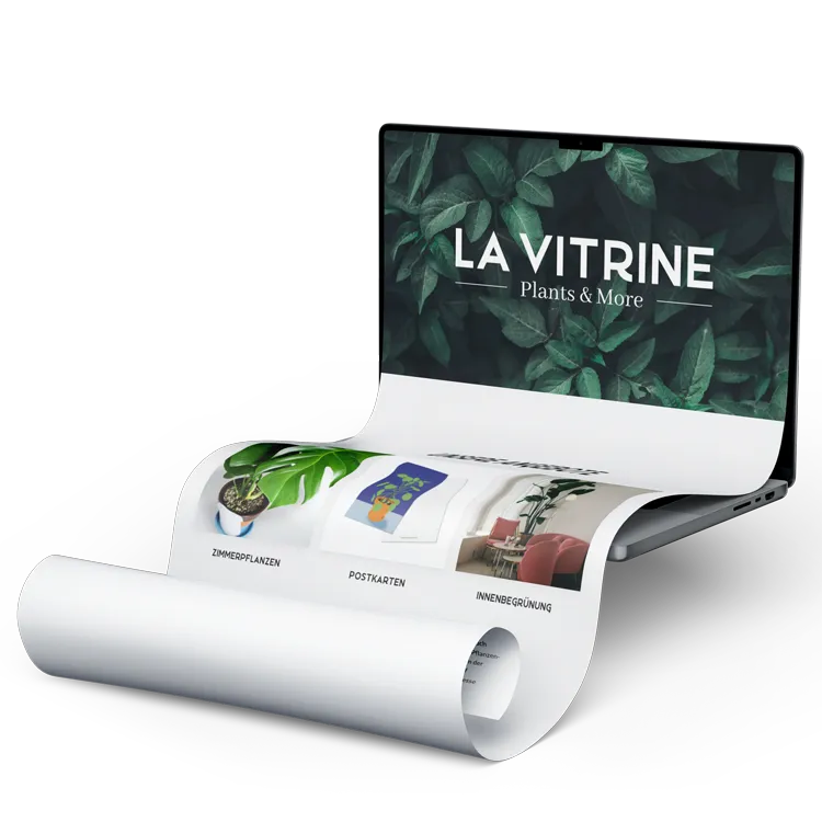 la vitrine webshop mockup
