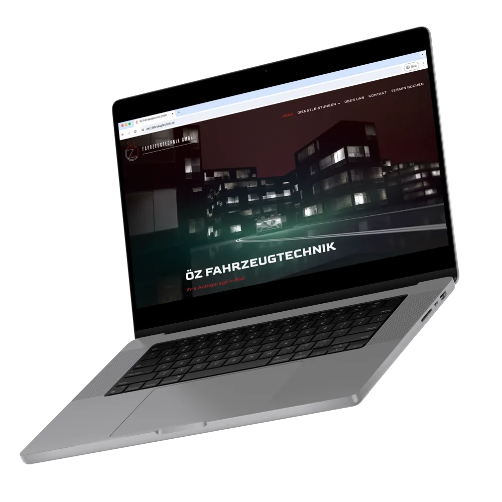 ÖZ Fahrzeugtechnik Website mockup