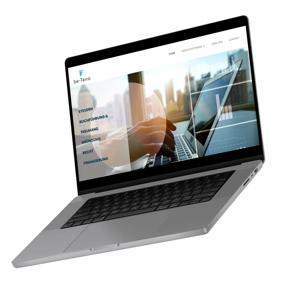 be-Terra website mockup