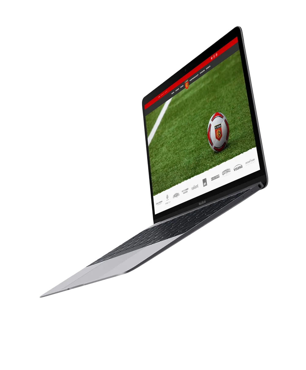 FC Bern Website Mockup
