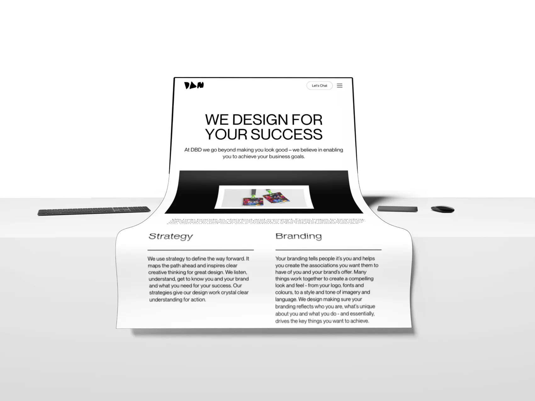 dan buchan design website mockup