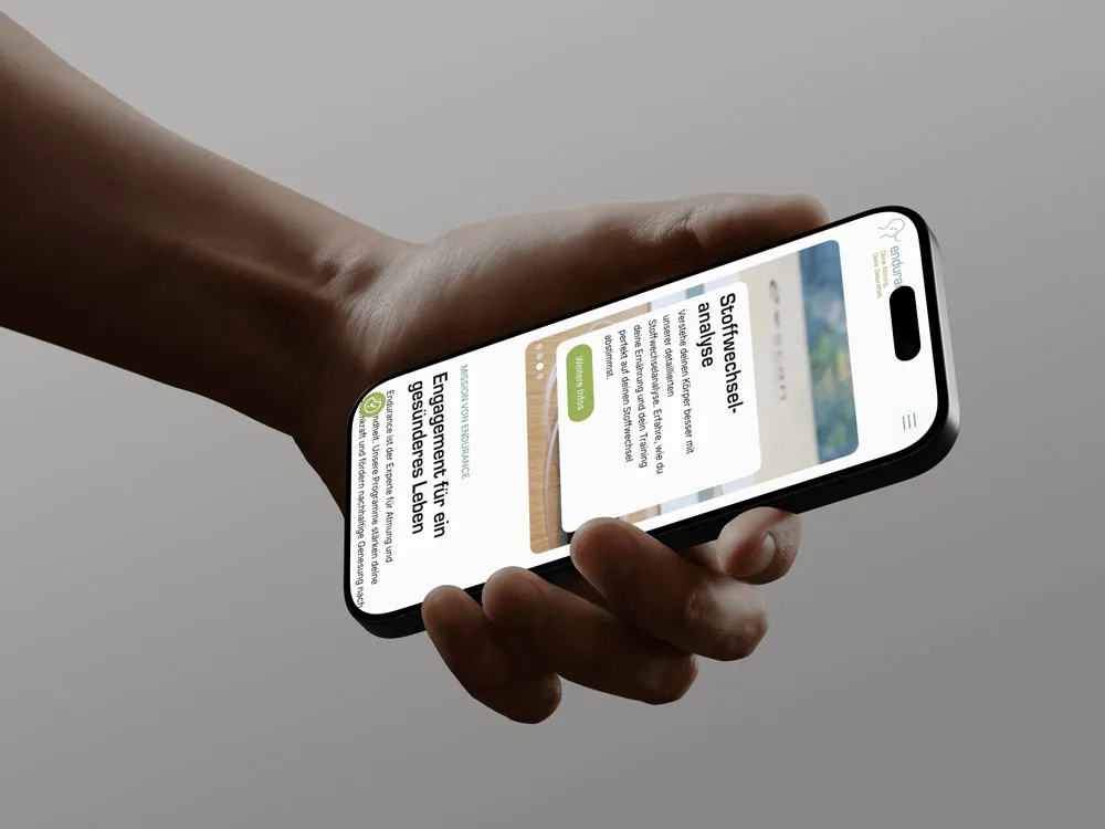 endurance phone mockup