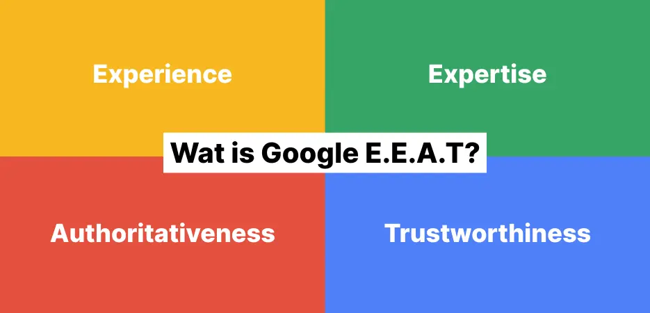 eeat model van google visuele illustratie ranking factoren