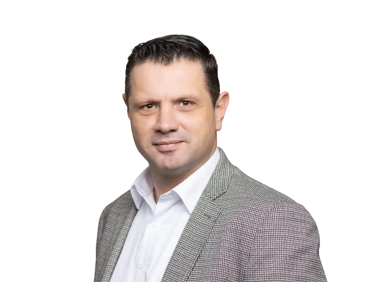 Portret foto van een persoon in een pak