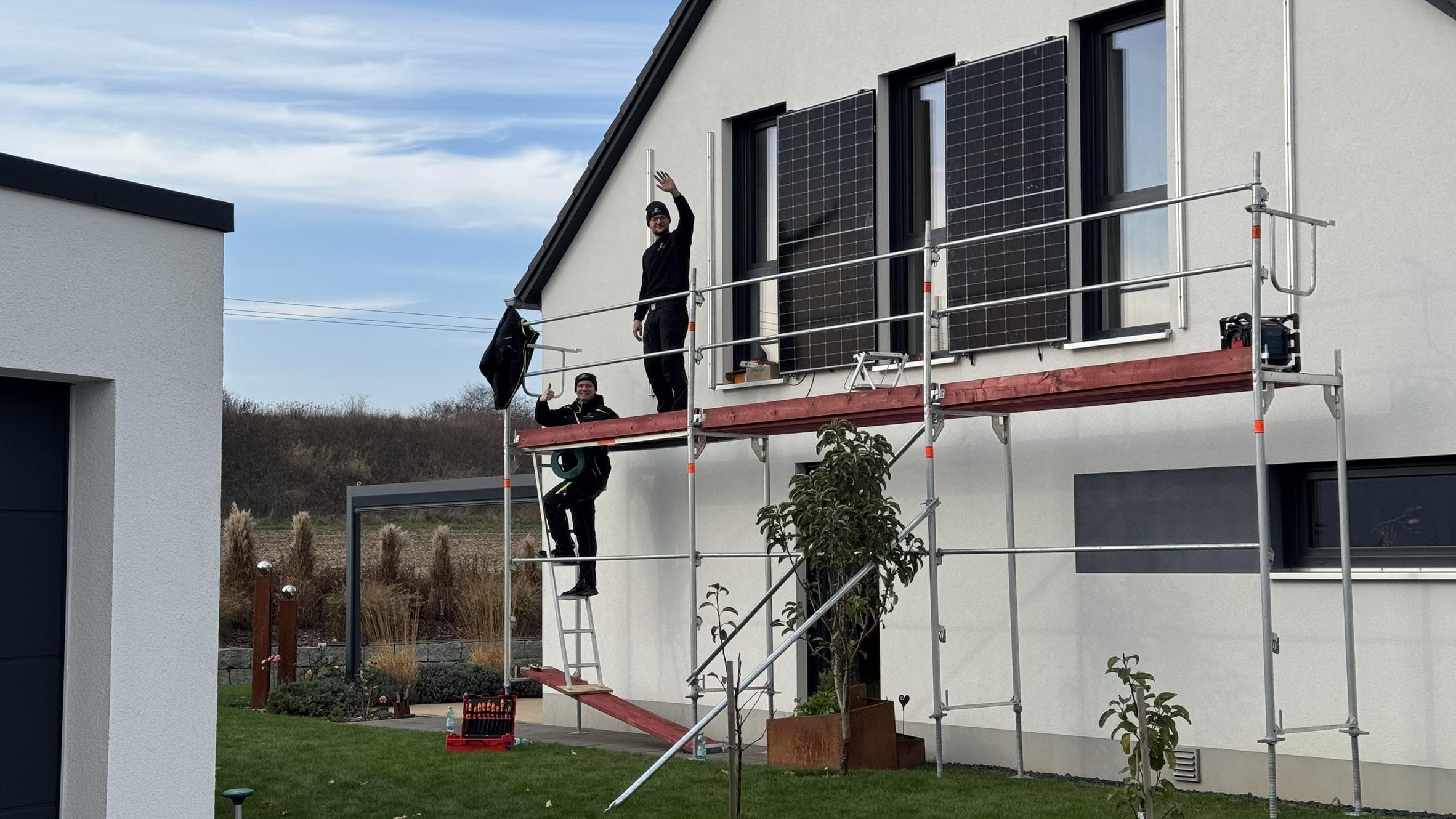 Montagearbeiten am Einfamilienhaus – Elektroinstallation durch Elektro Schuld