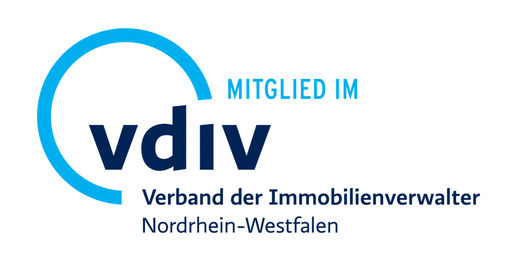 Mitglied im vdiv Verband der Immobilienverwalter Nordrhein-Westfalen Logo.