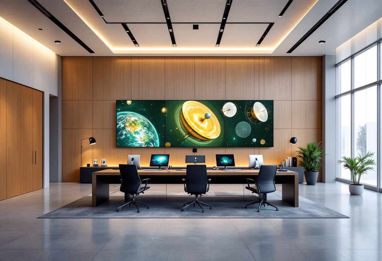 image of satellite communication service