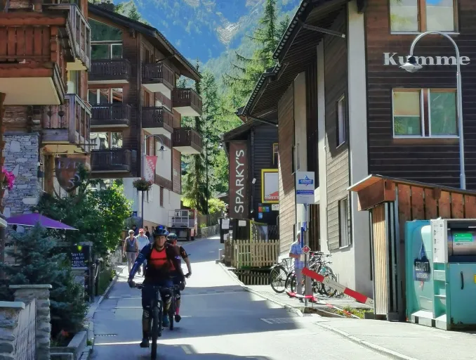 The charm of riding through Switzerland