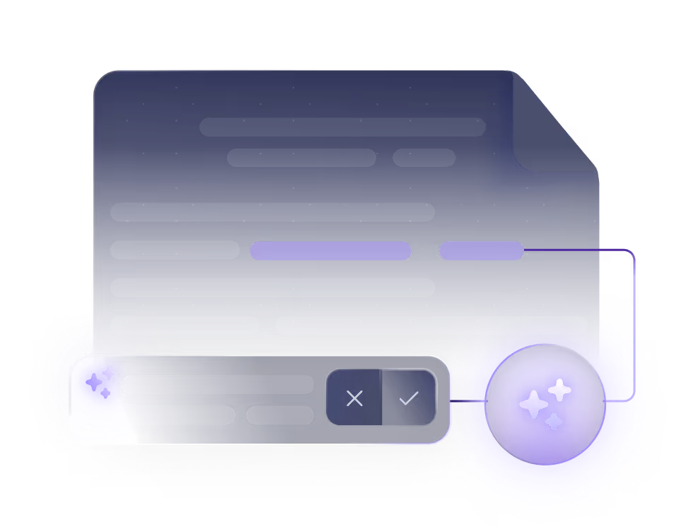A purple box with a button that says "OK".