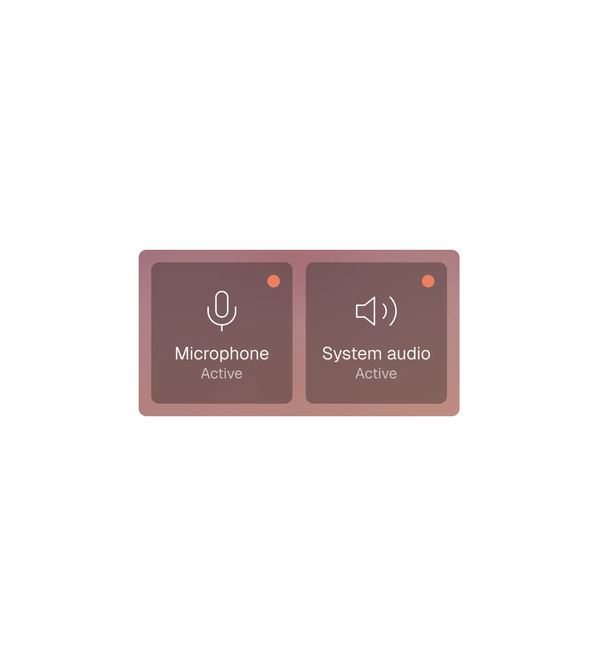 microphone, system audio