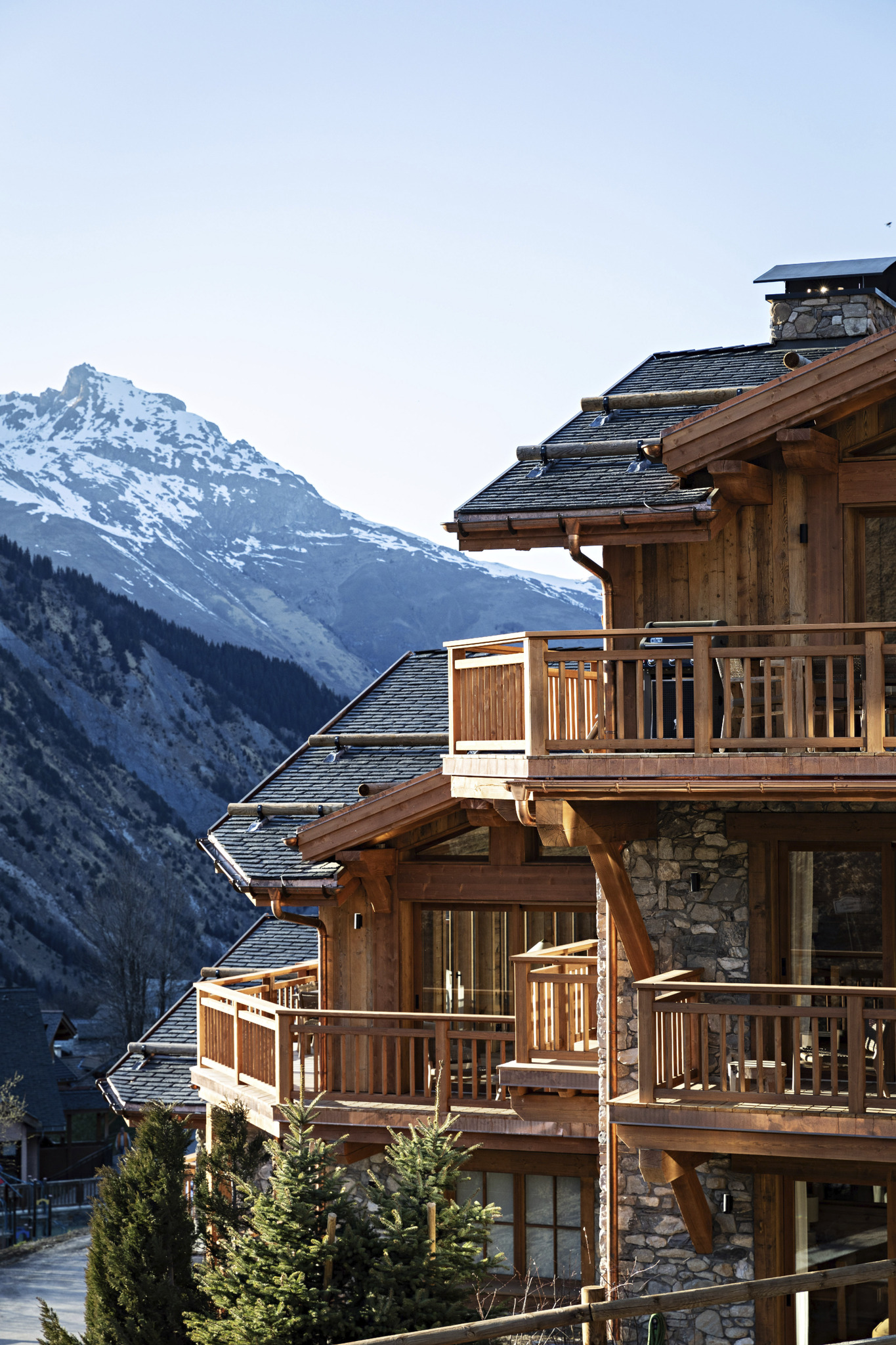Les Chalets de la Source avec vue sur la Montagne à Saint-Martin-de-Belleville