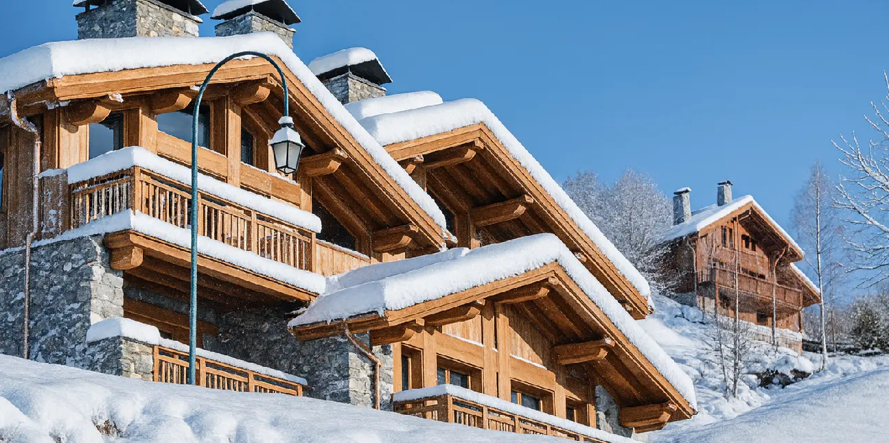 Les Chalets de la source en hiver pour un séjour en famille ou entre amis à la montagne