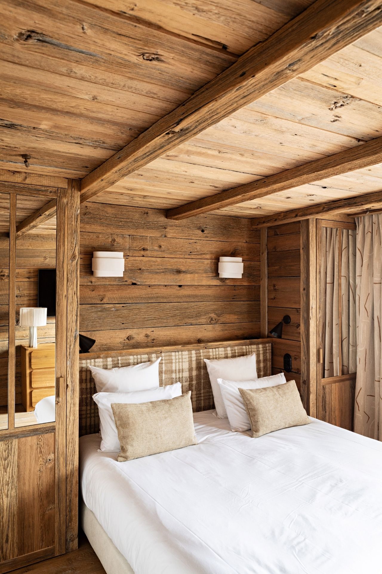 Chambre double avec salle de bain privative du Chalet 2