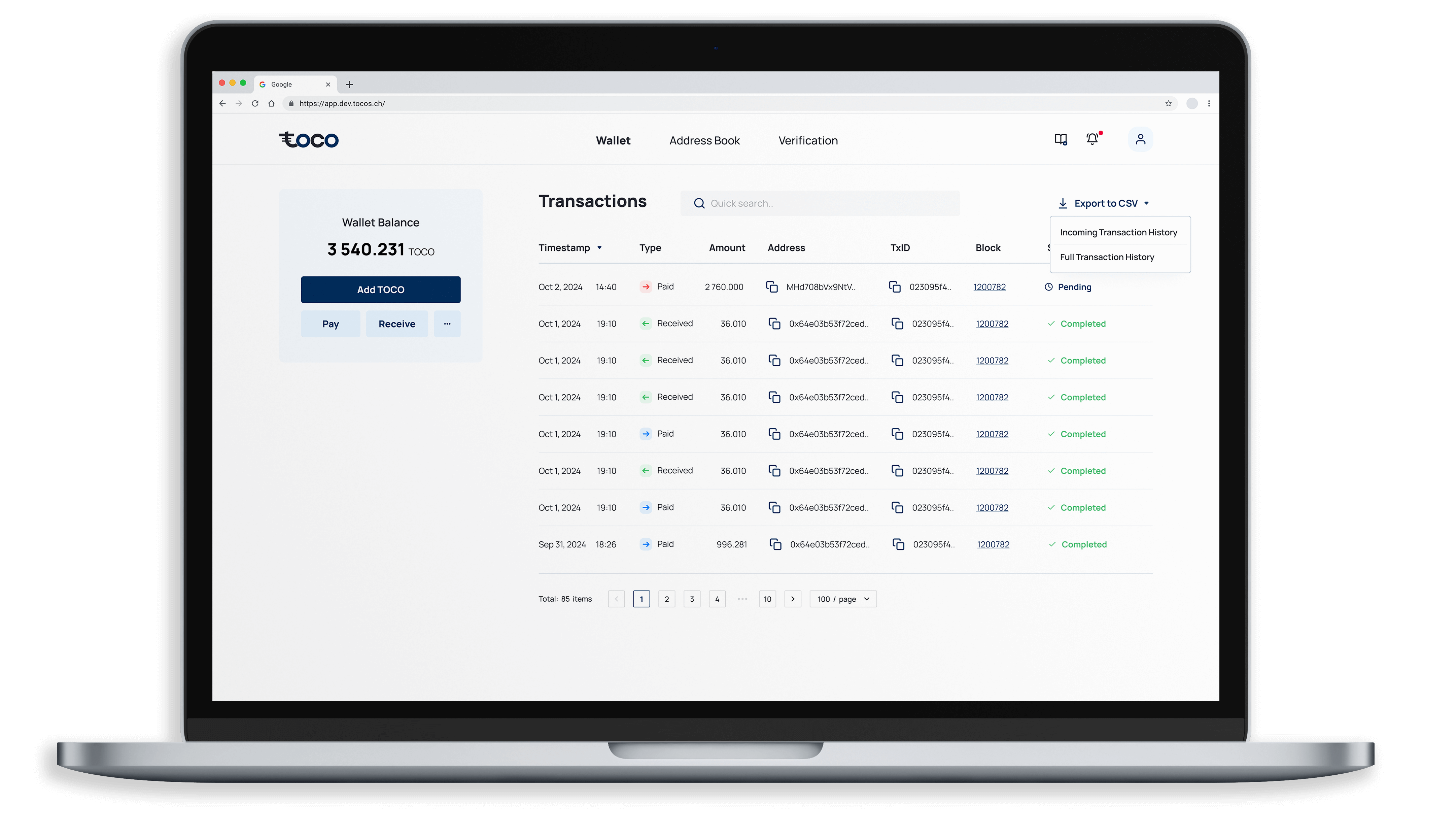 Toco platform