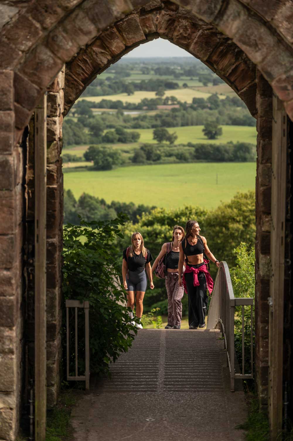 Walking at Beeston Castle ©Marketing Cheshire