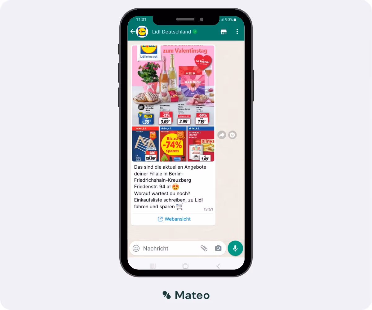 WhatsApp Prospekt von Lidl