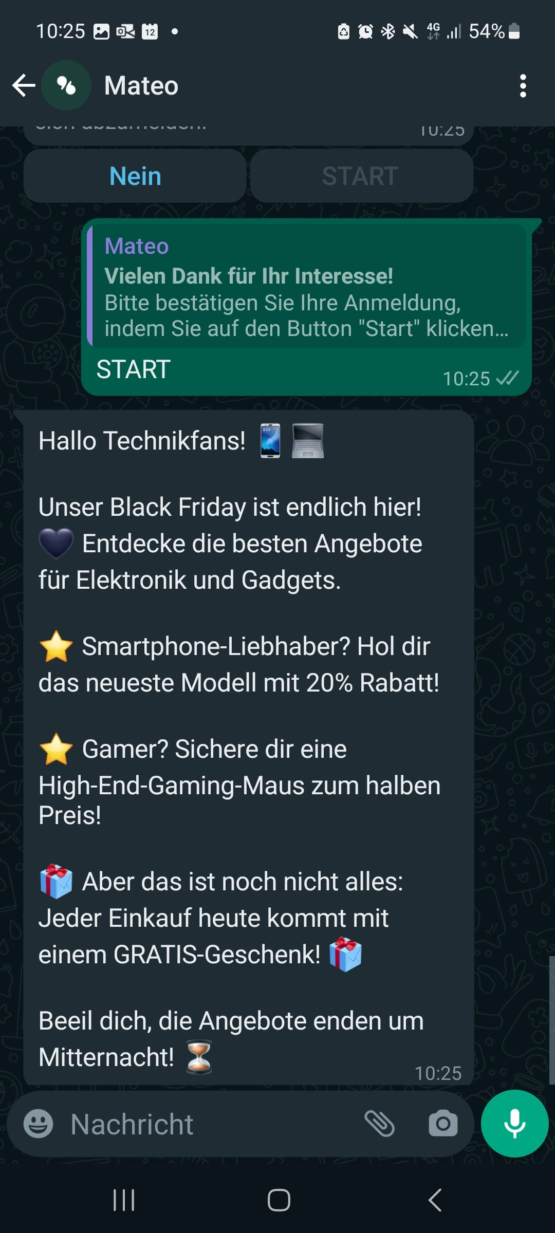Black Friday Newsletter Vorlage für Elektronikgeschäfte