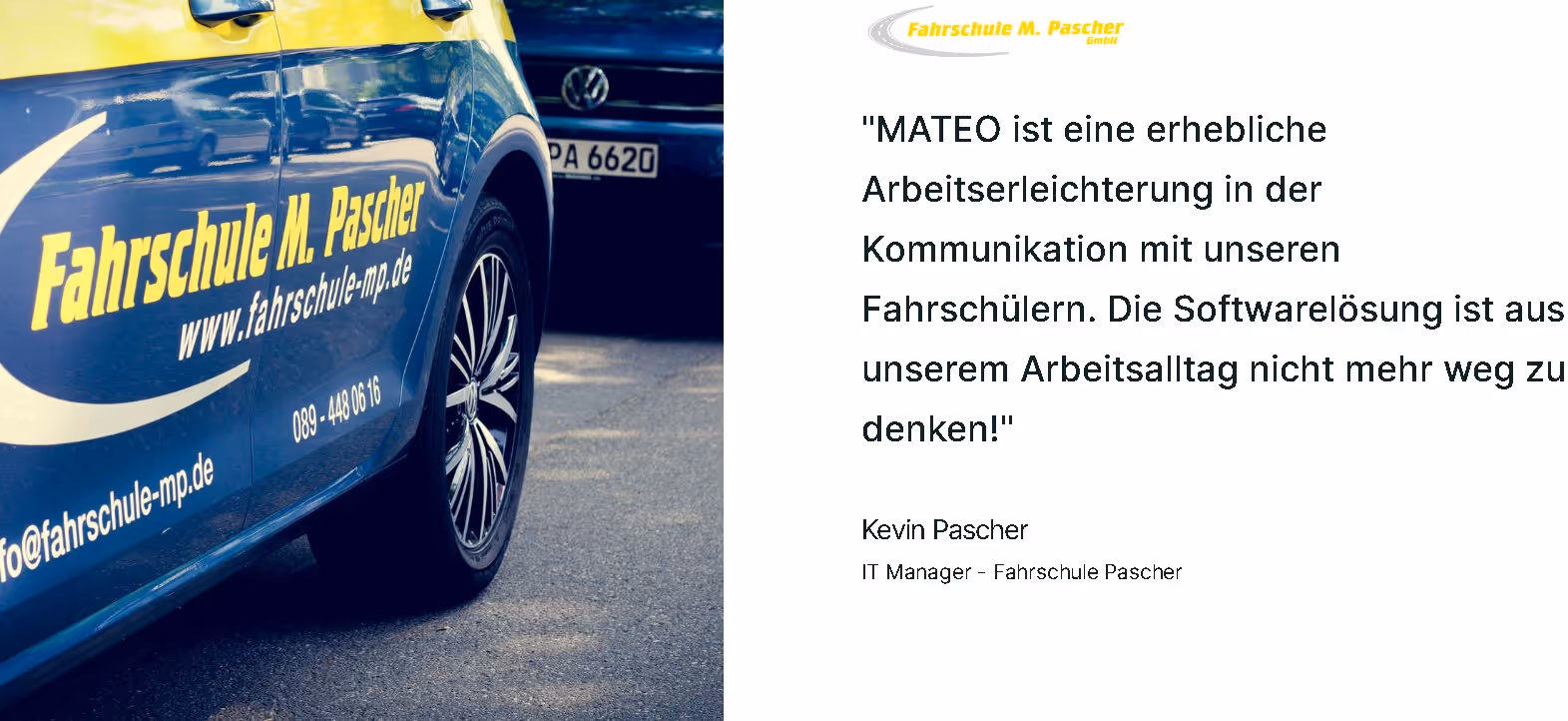 Kundenzitat Fahrschule Pascher