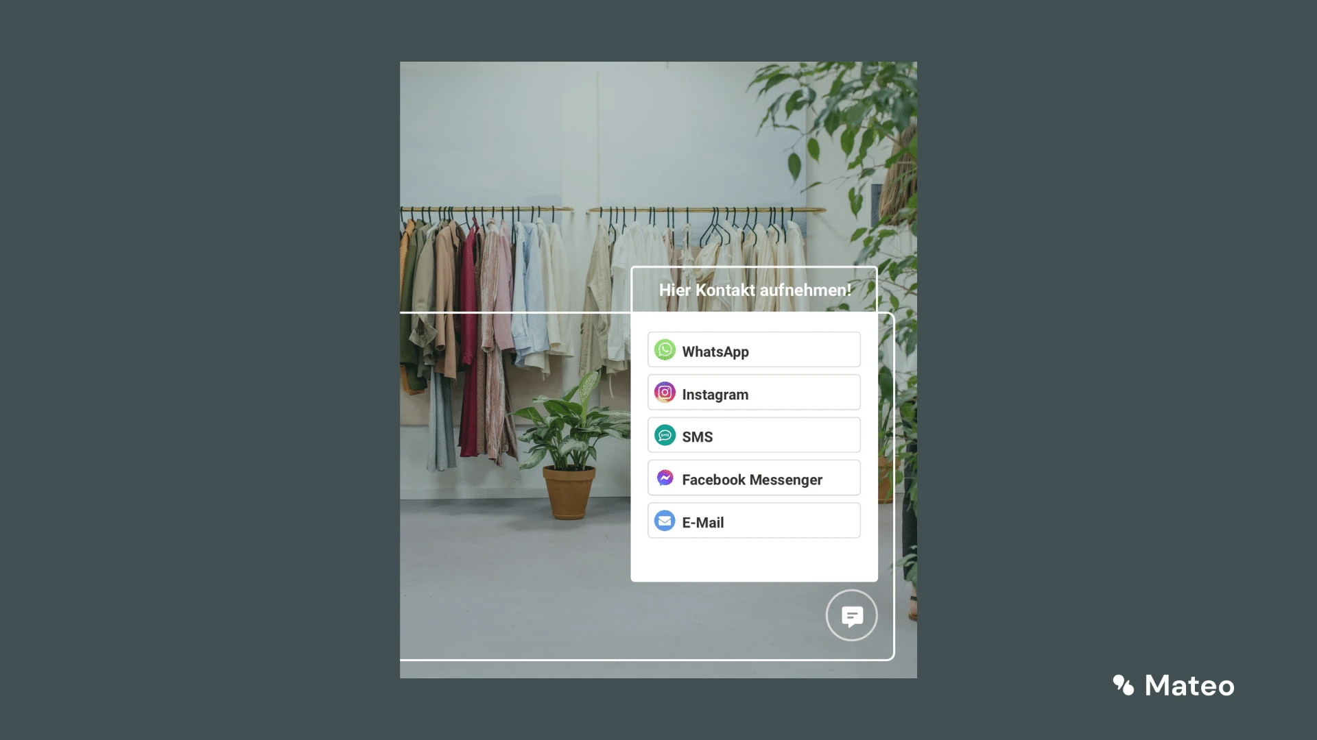 Web-Widget auf einer Webseite