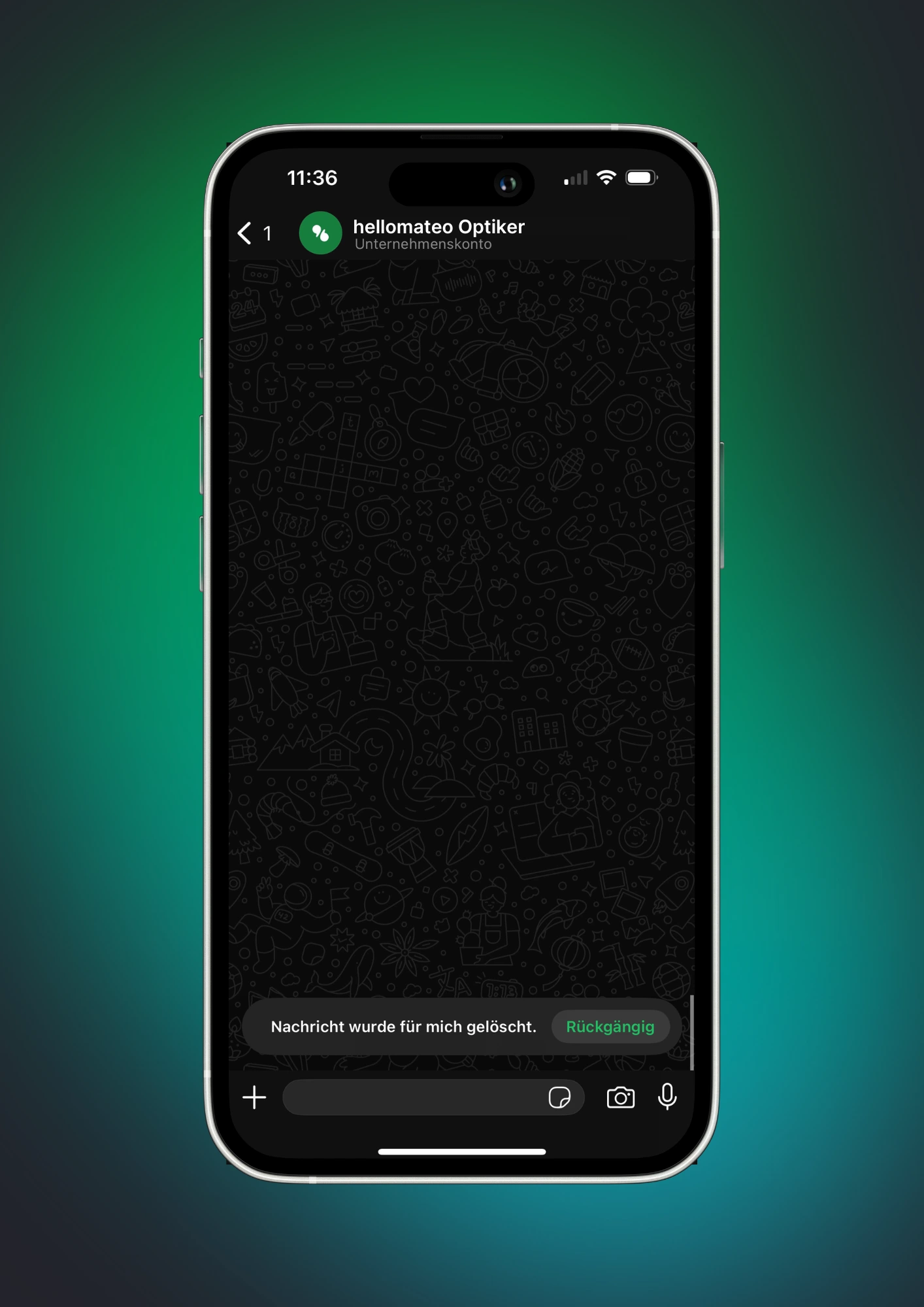 WhatsApp Business Nachrichten löschen Schritt 3