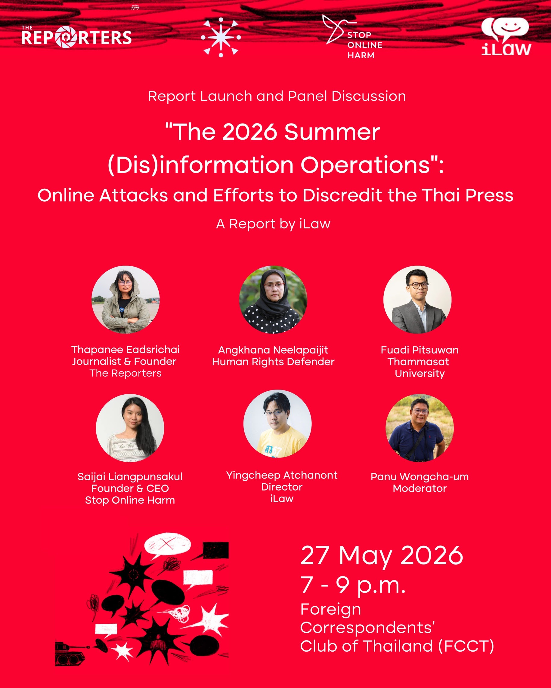 “The 2026 Summer (Dis)information Operations”: Online Attacks and Efforts to Discredit the Thai Press