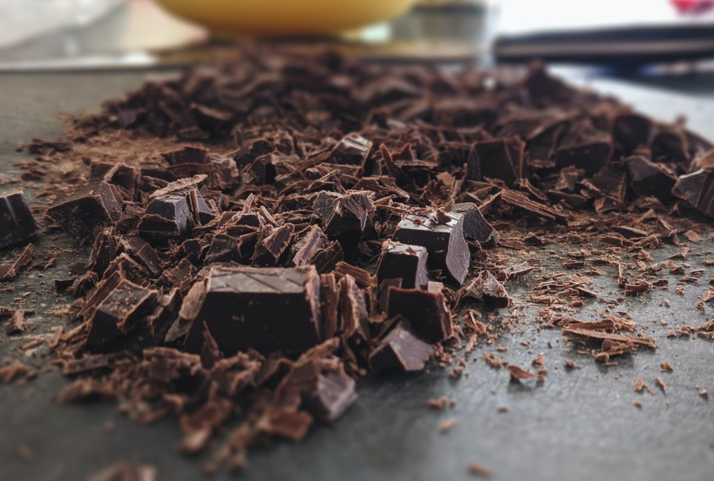 pieces of chocolate