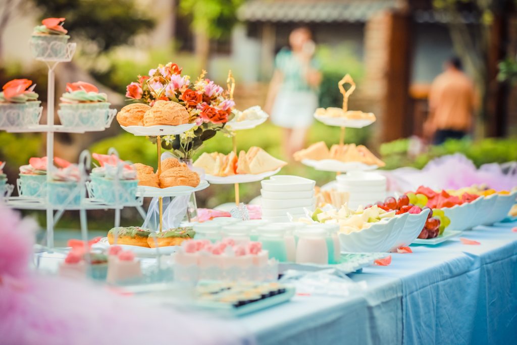 wedding reception food
