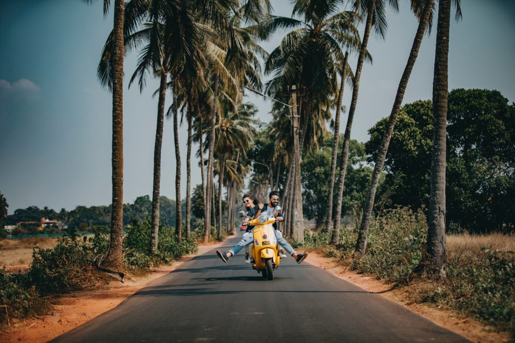 couple enjoying in a motorcycle HelloPrenup Case Study: Brett and Matt