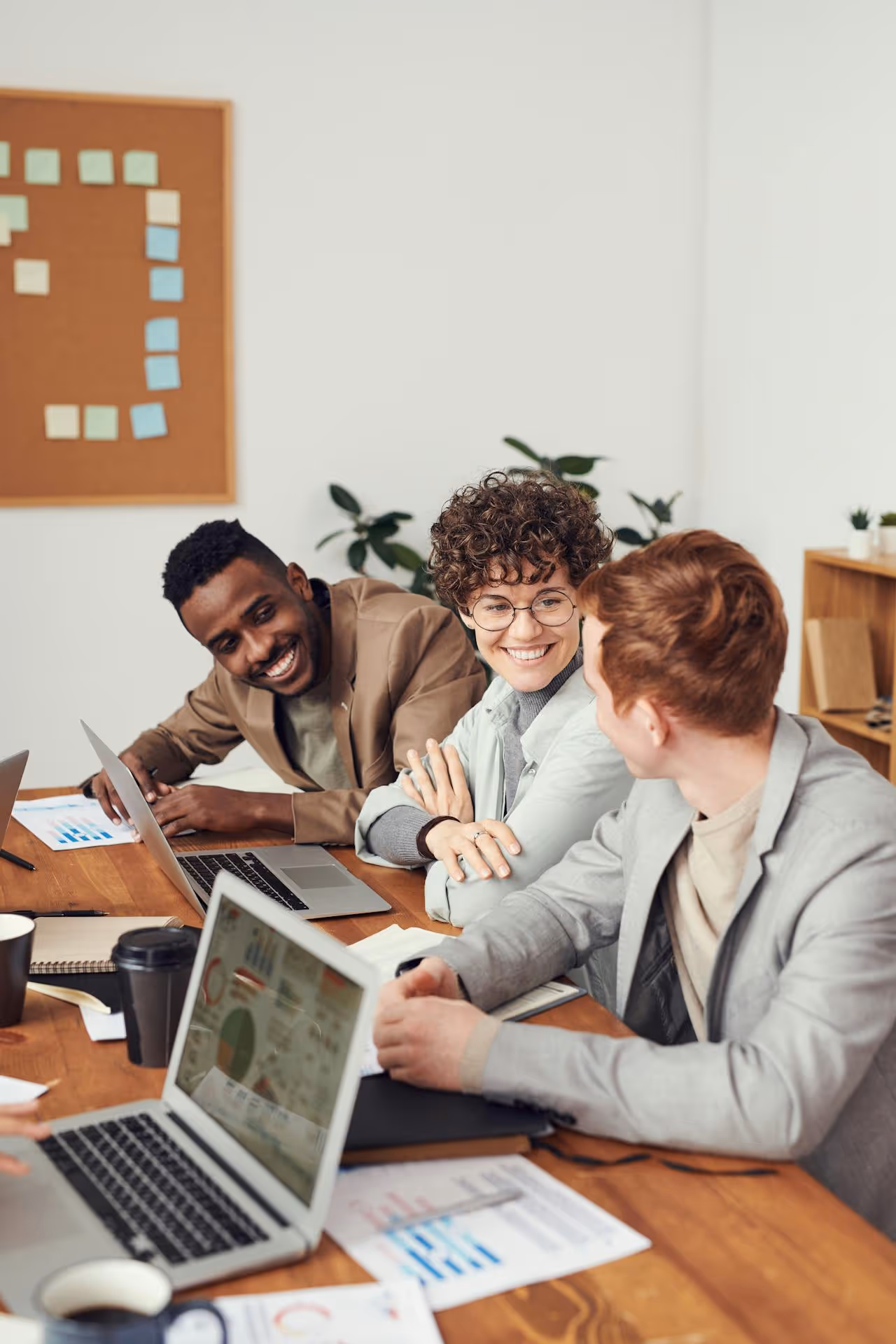 People in office at a table