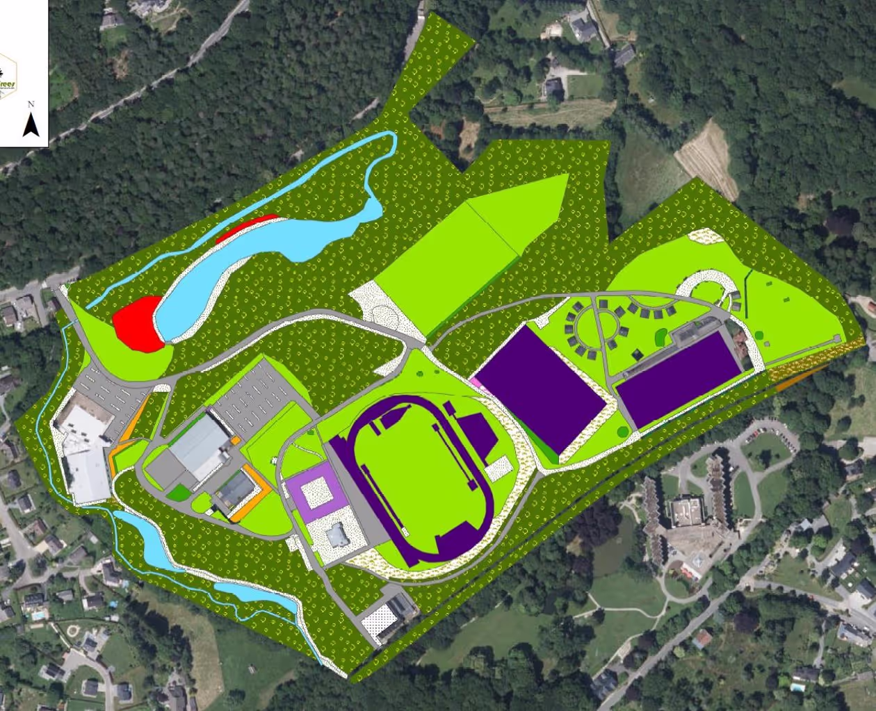 Carte des recommandations de gestion pour un site sportif