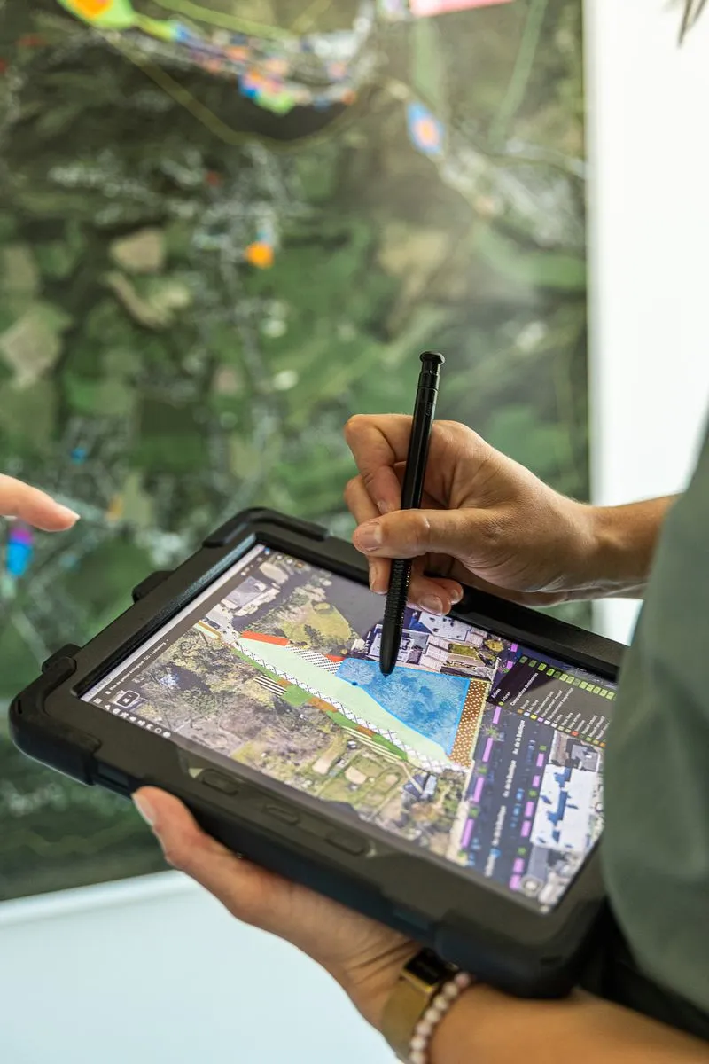 Encodage des espaces verts dans l'application Grality