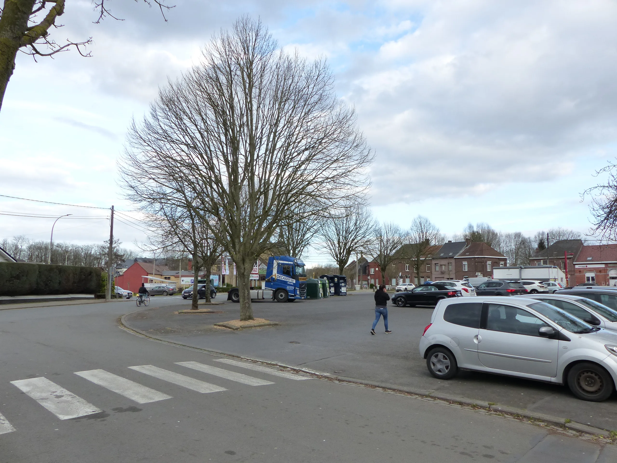 Photo de la situation existante de la place Lorette à Ath