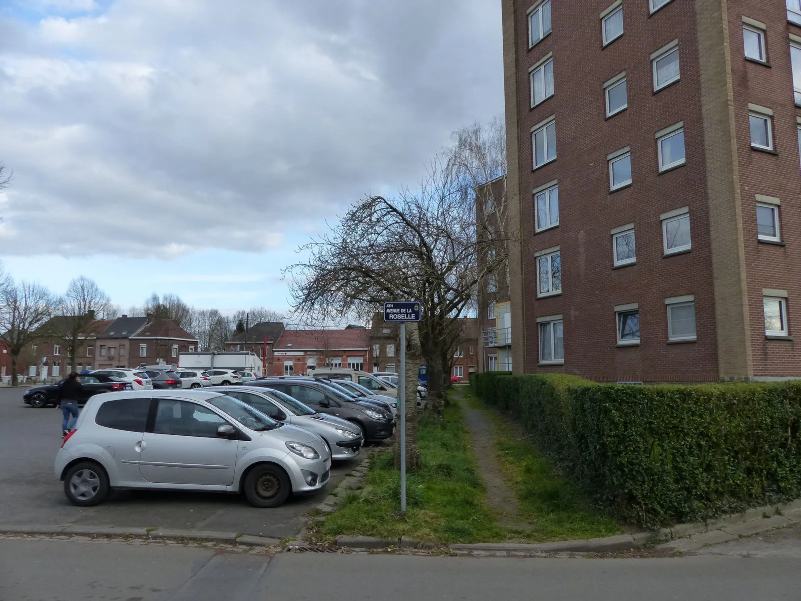 Photo de la situation existante de la place Lorette à Ath