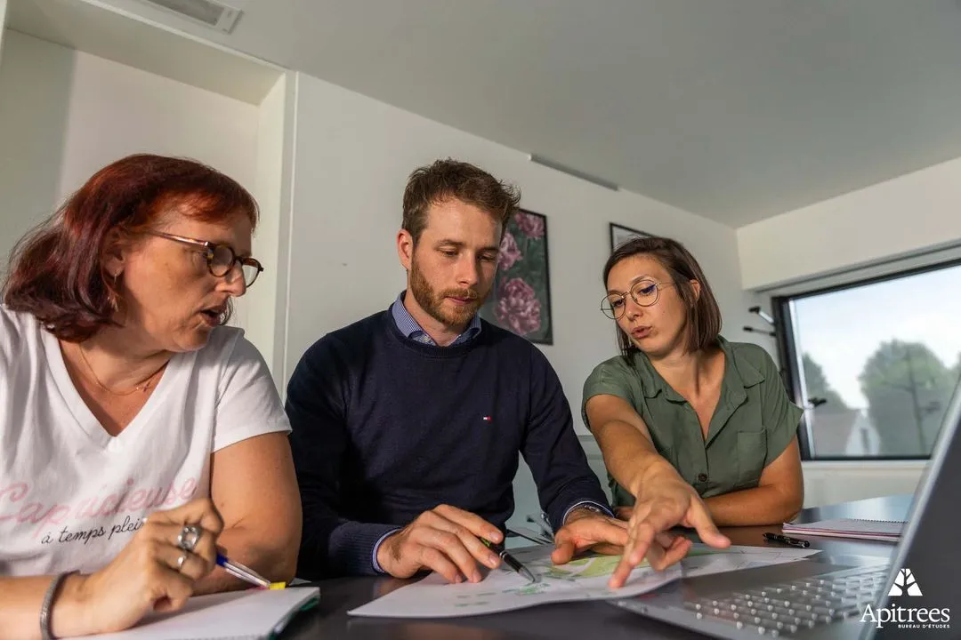 Réunion de conception pour un projet paysager