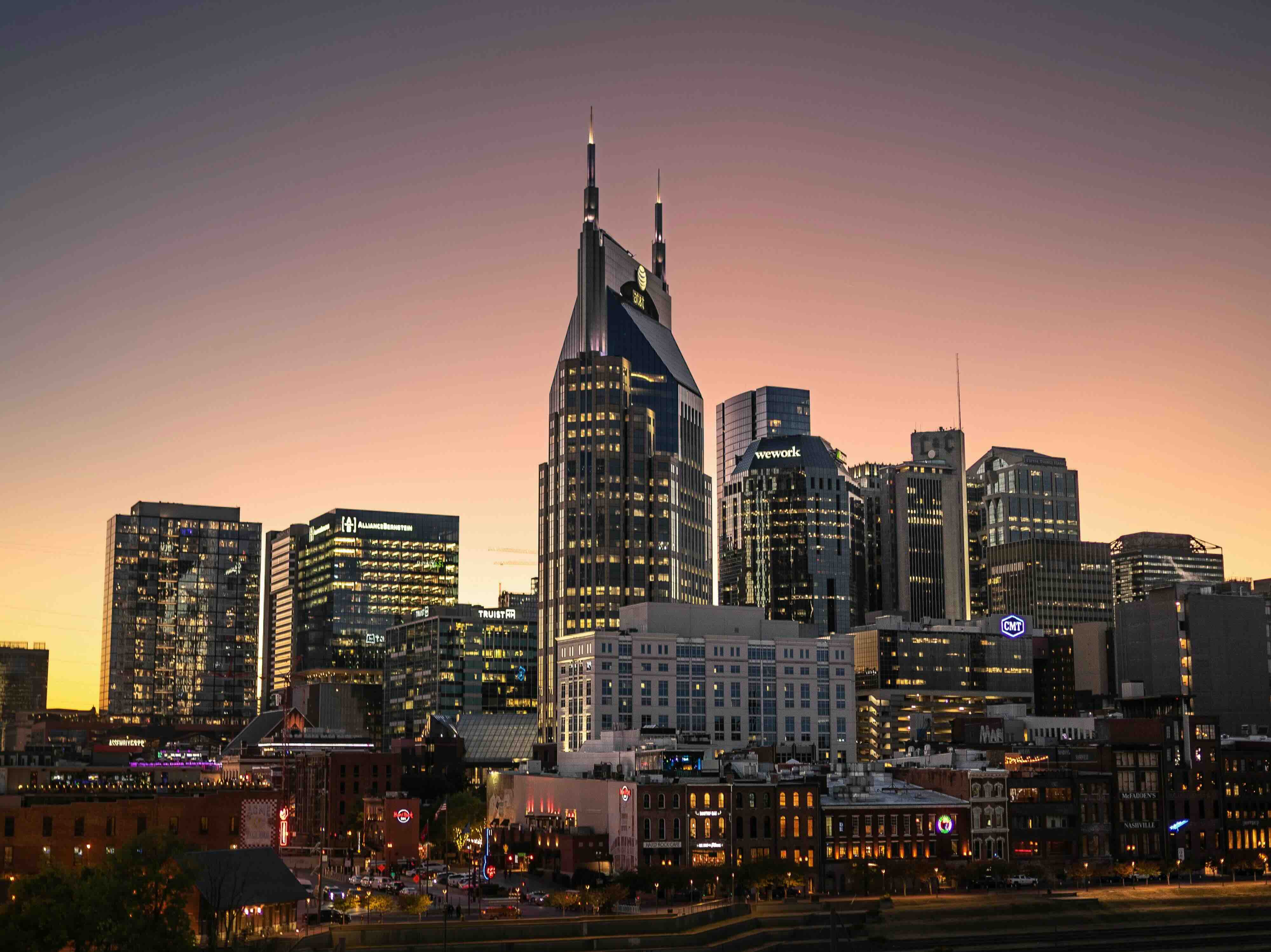 photo of downtown Nashville