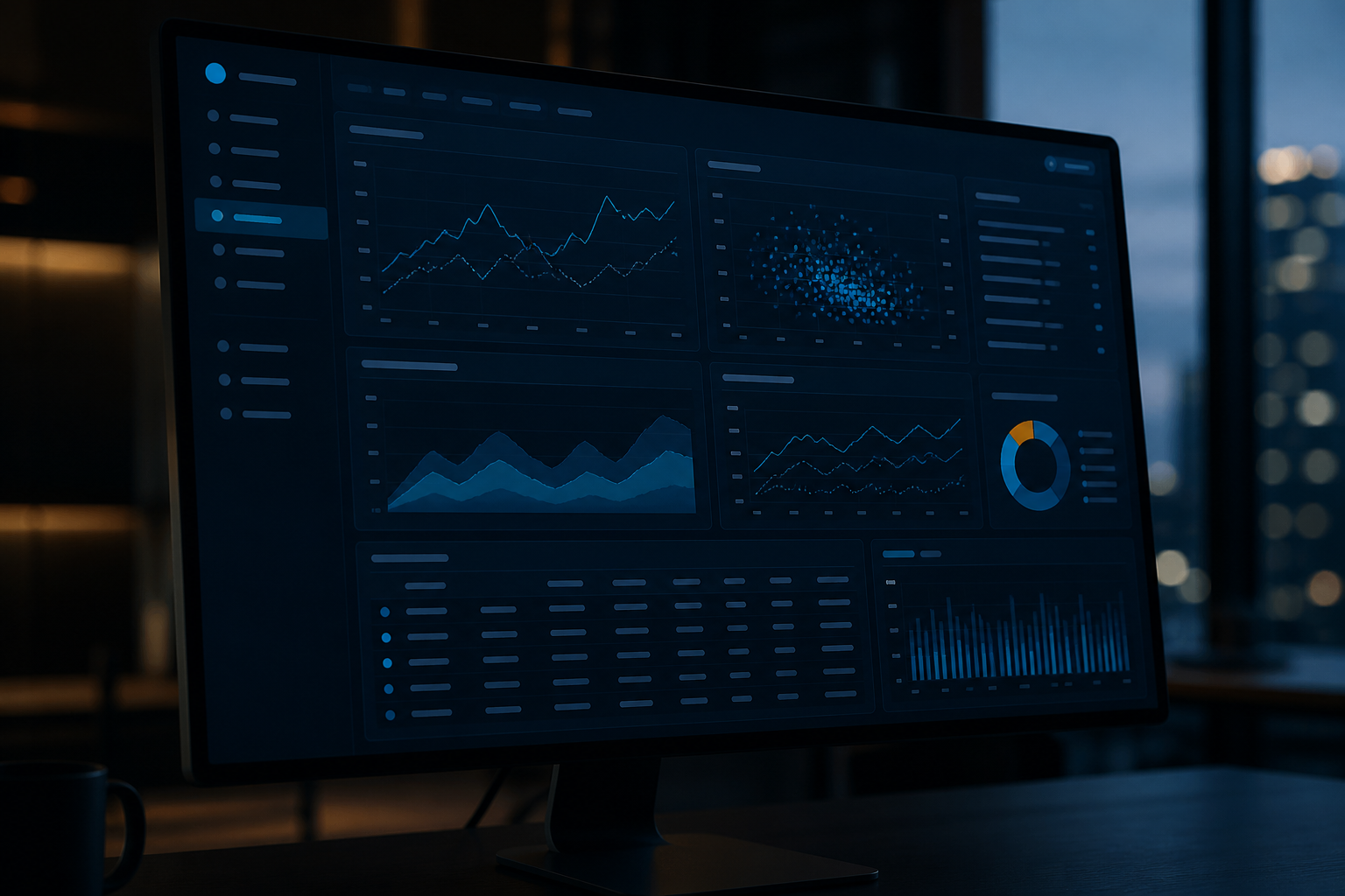 Network cost analytics dashboard