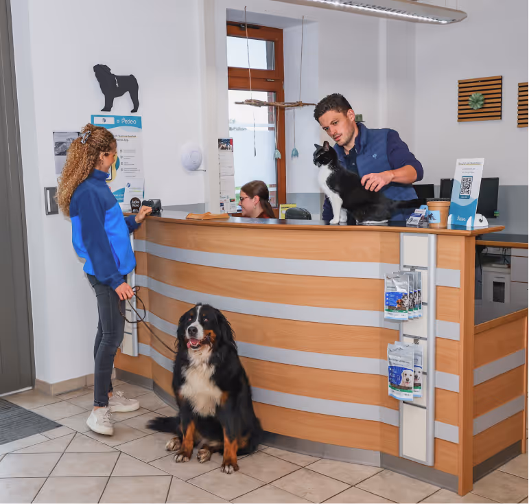 Empfang in der Tierarztpraxis Havixbeck