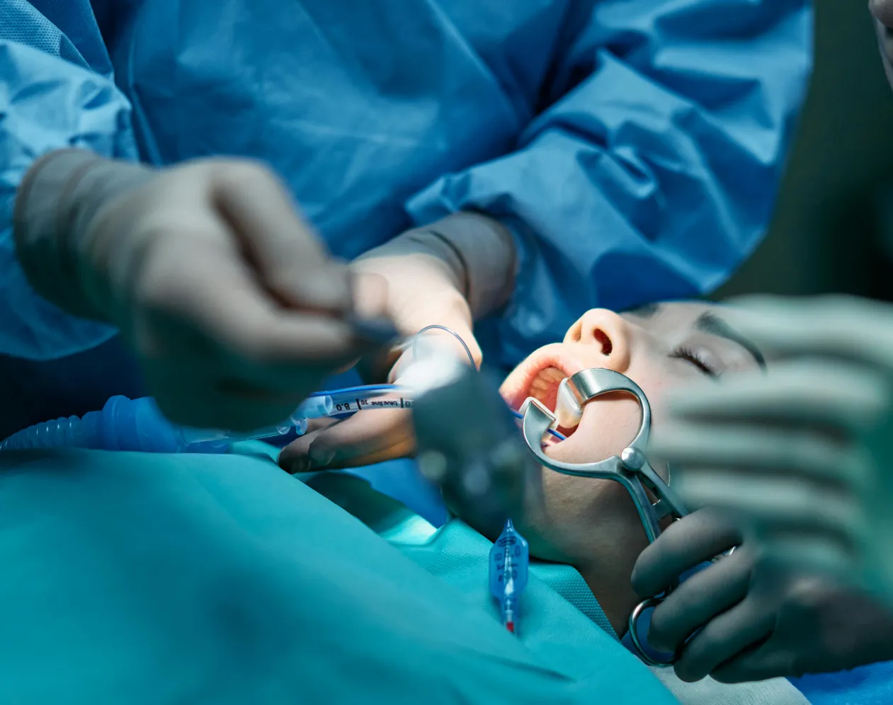 Operating Female Patient