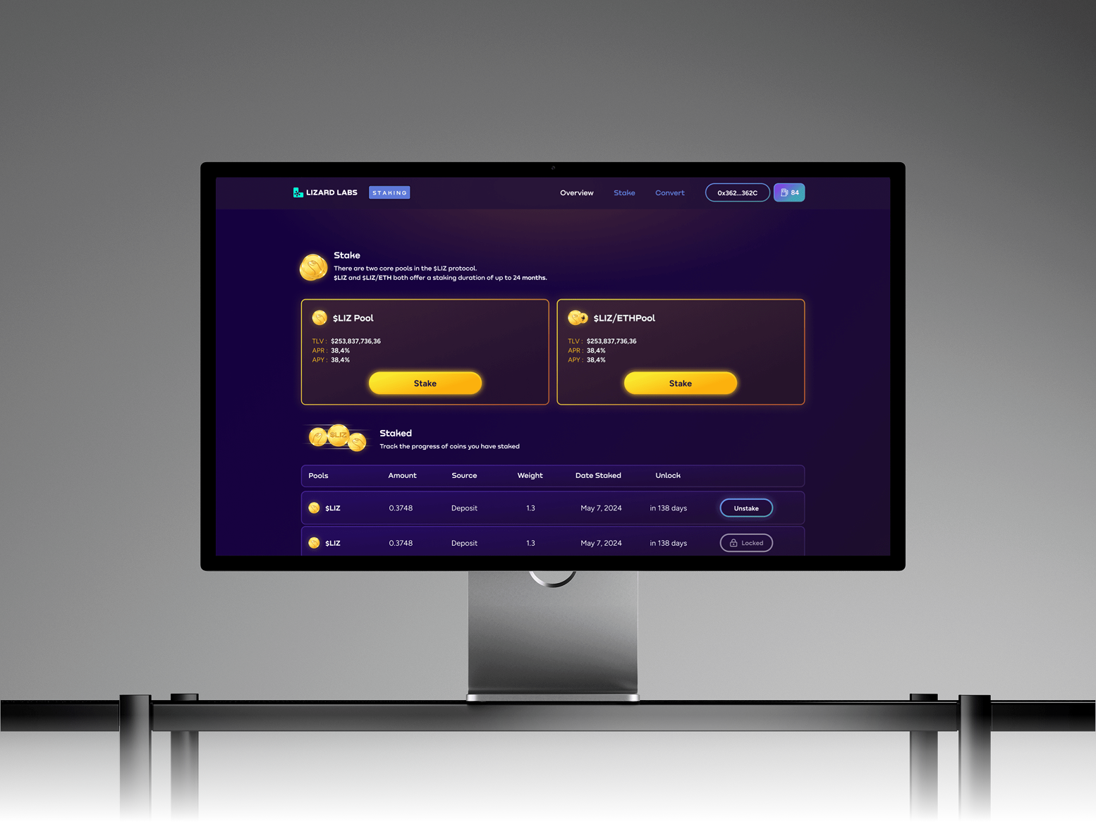 Staking Application – Coming Soon