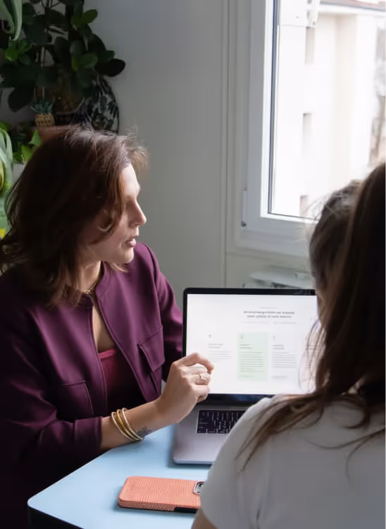 Cora Marchand lors d’un accompagnement en alimentation émotionnelle