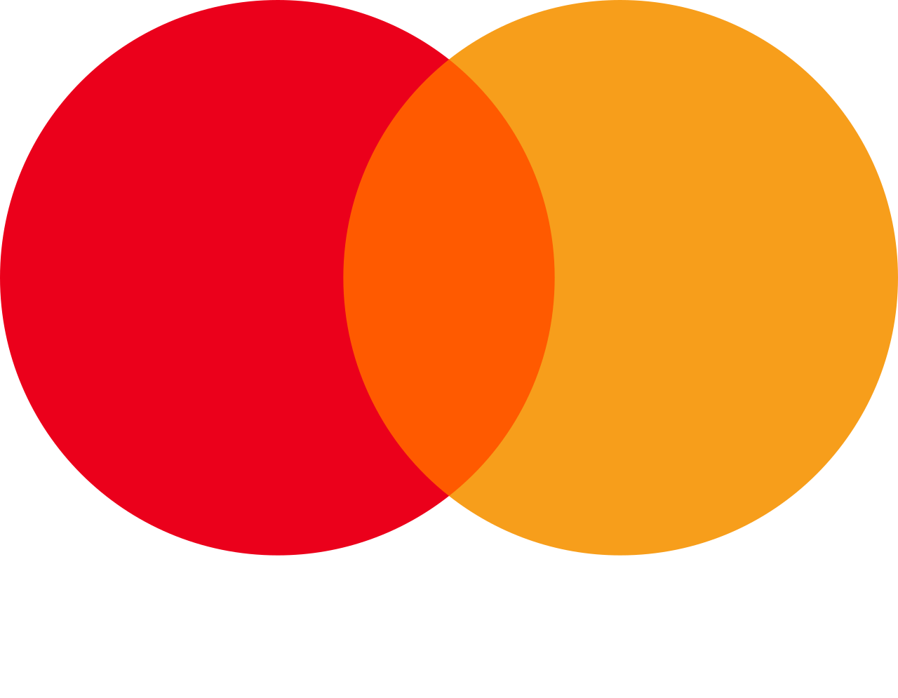 Overlapping red and orange circles forming a Mastercard logo.
