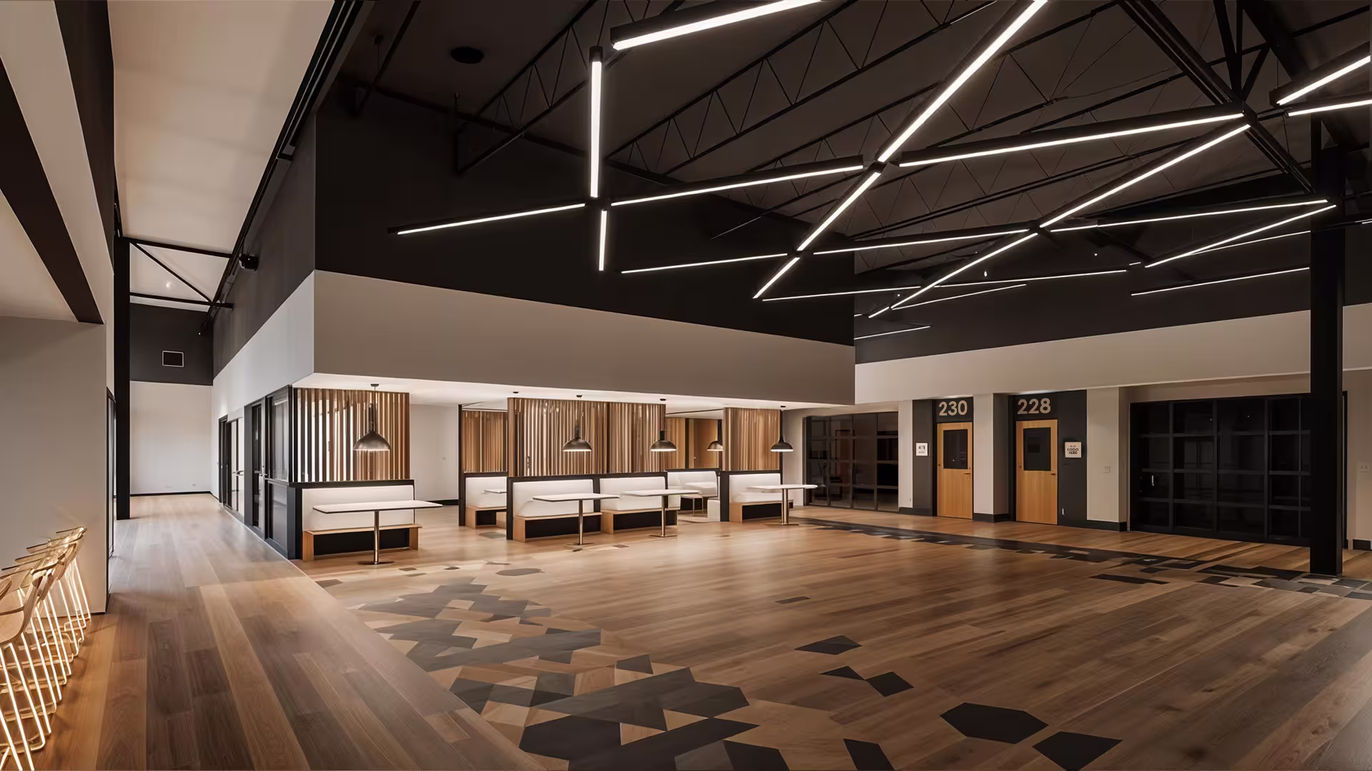 Rendering of Rock Nashville Building 3 Mezzanine cafe area
