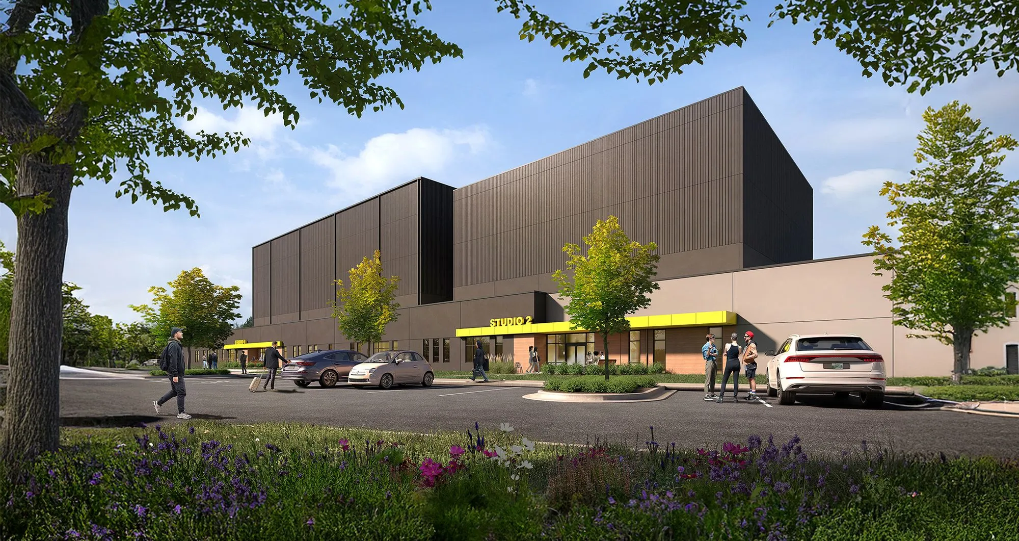 Exterior rendering of Rock Nashville Studios 1 and 2