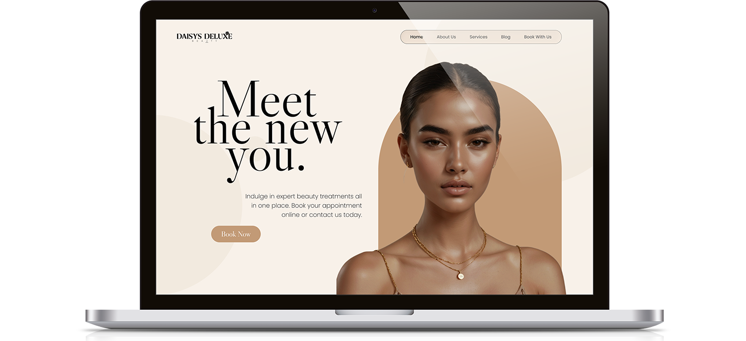 Daisy Deluxe Beauty Mock Up