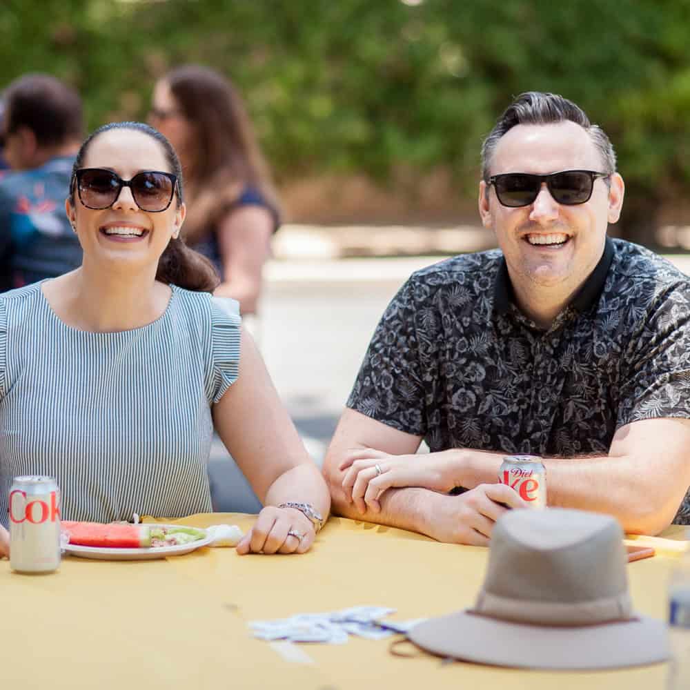 People at Richfield Community Church in Yorba Linda, California